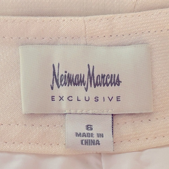 NEIMAN MARCUS s6 cream linen wide leg cargo pants Look new-fully lined-gorgeous! - Picture 4 of 5